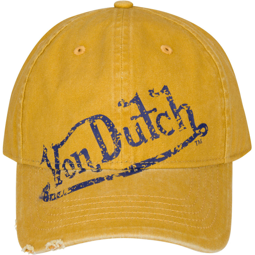 Von Dutch with Patch Logo Trucker- Washed Mustard