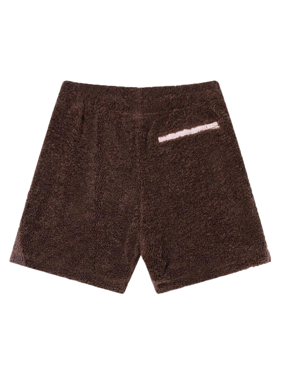 FUZZ IS REAL SHORT - BROWN