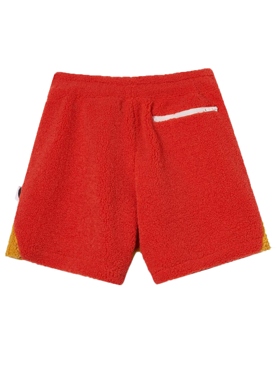 FUZZ IS REAL SHORT - RED ORANGE