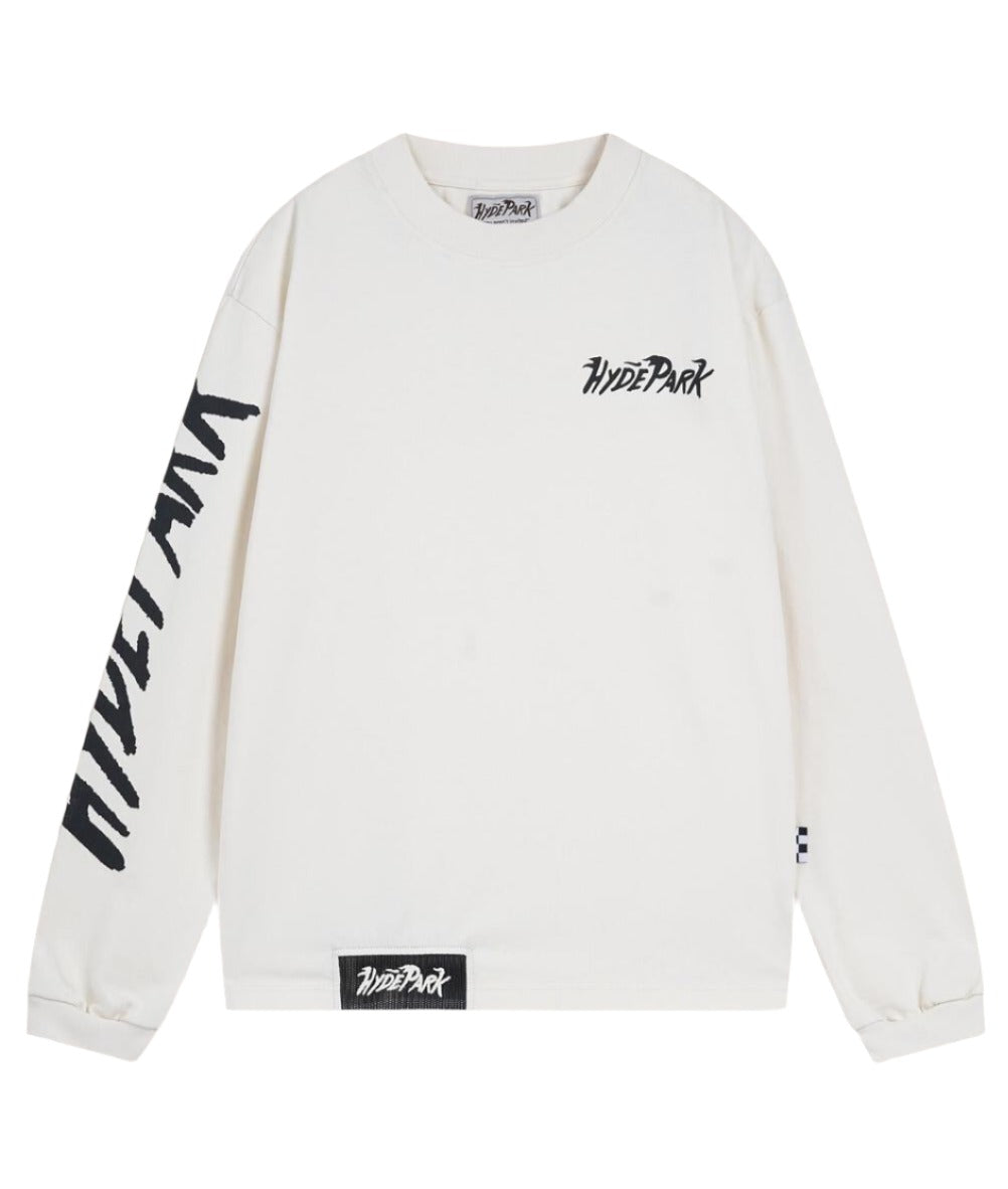 START YOUR ENGINES LONG SLEEVE - WHITE