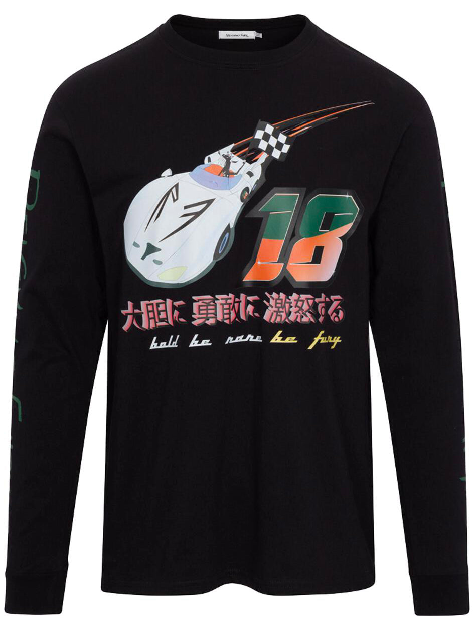 Speed Racer Long Sleeve Tee- Black