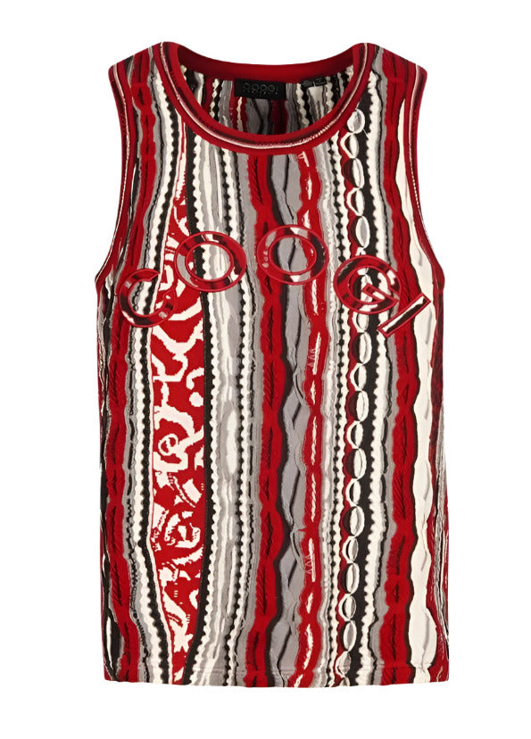 COOGI RED &amp; BLACK BASKETBALL JERSEY