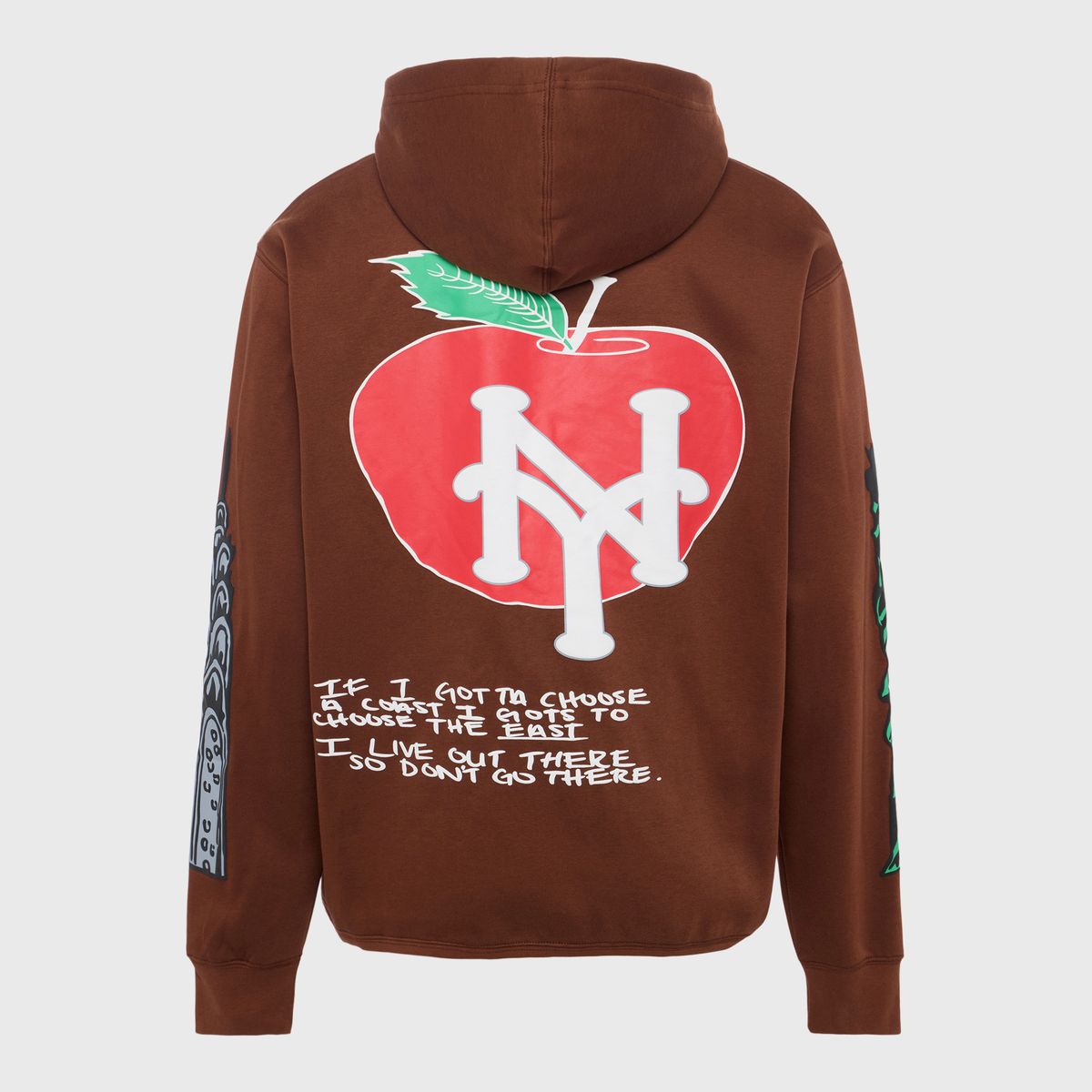 CALI TO NYC HOODIE - CHOCOLATE