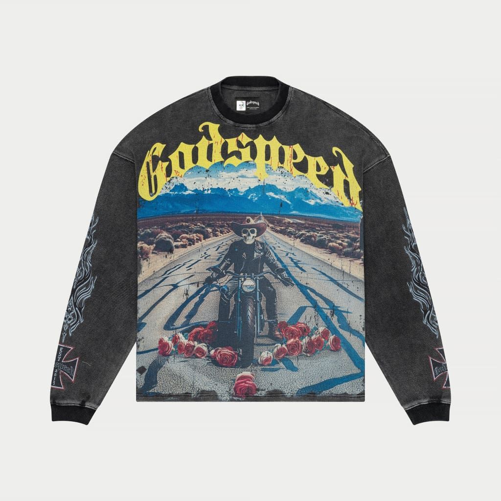 Long Lonely Road Thermal LS - Grey Wash
