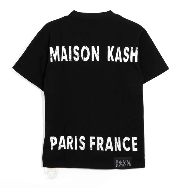 Maison Kash Tee in black – view 1 of 10