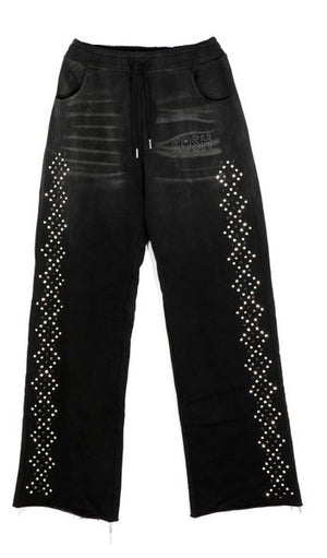 Kash Diamond Collection Argyle Sweatpants – Black