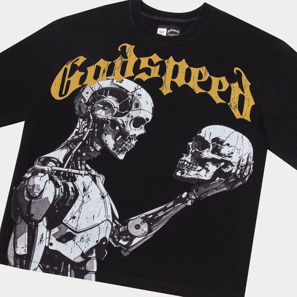 Godspeed Mankind vs Ai III Short Sleeve - Black/Yellow – view 2 of 3