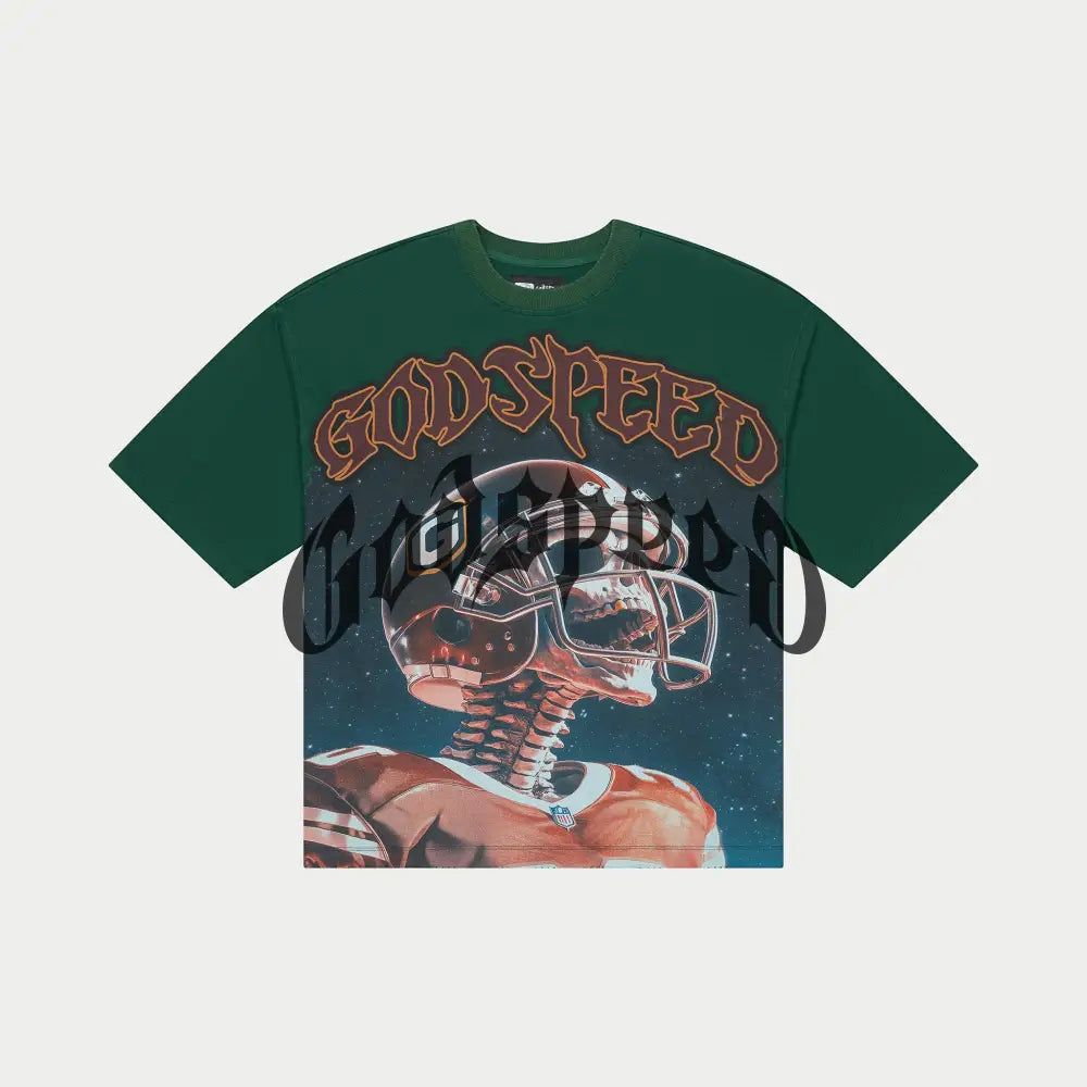 Godspeed Morale Tee in hunter green – view 1 of 1