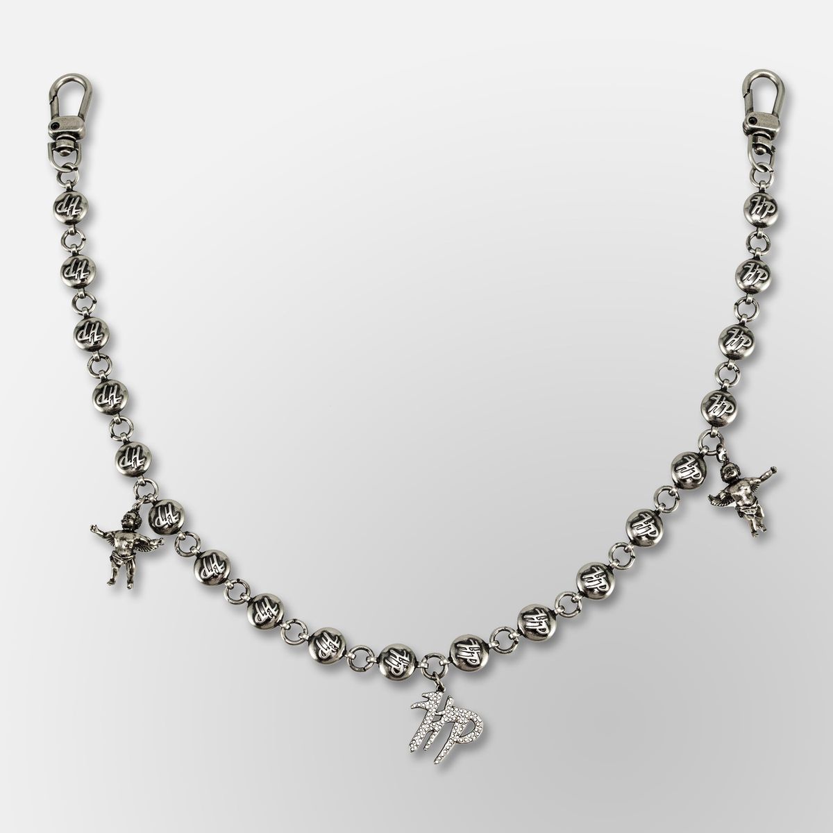 HP Pill Link Chain W/ Cherub + HP Charm - Wallet Chain