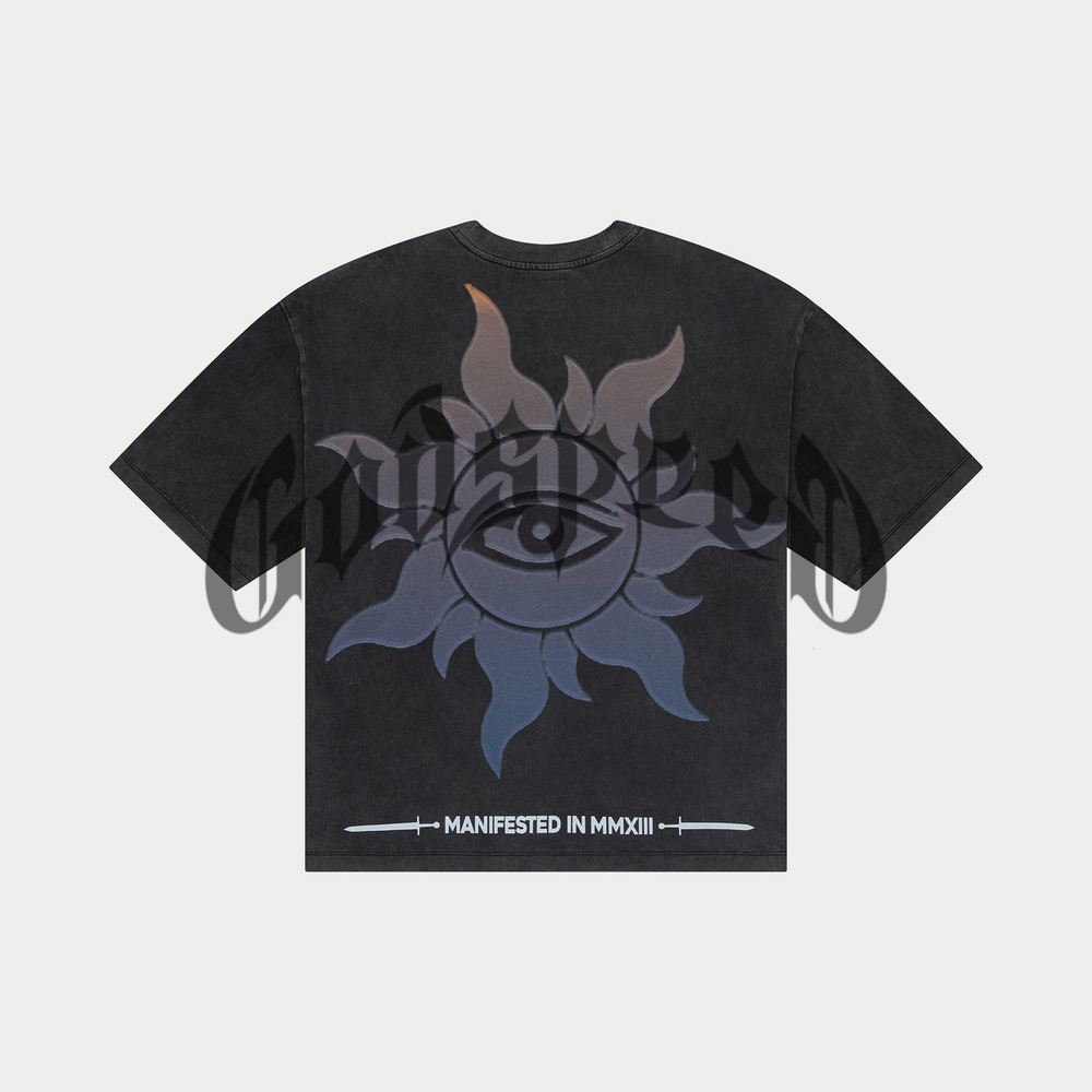 Godspeed Purple City Tee in grey wash – view 3 of 3
