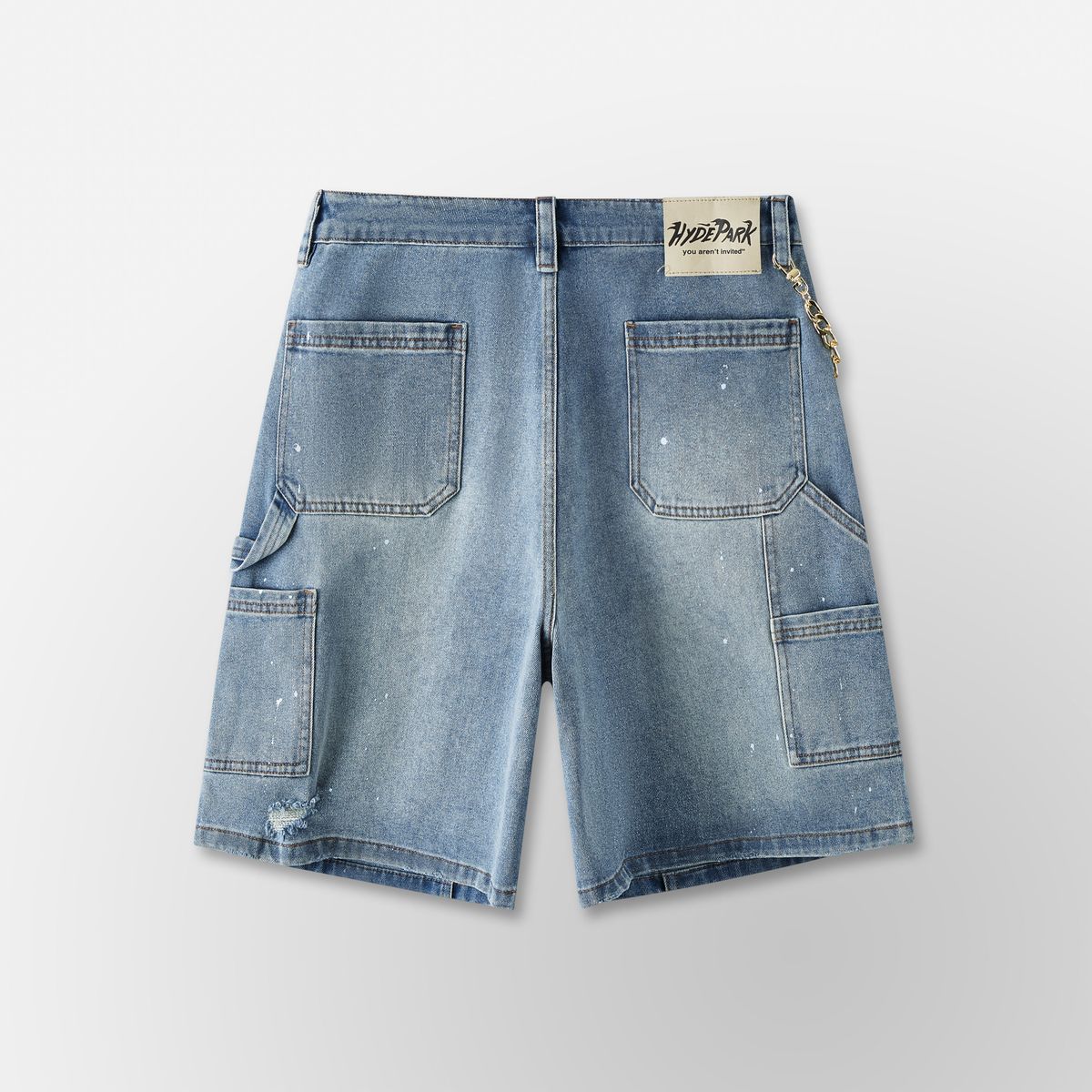 Double Knee Work Shorts - Blue