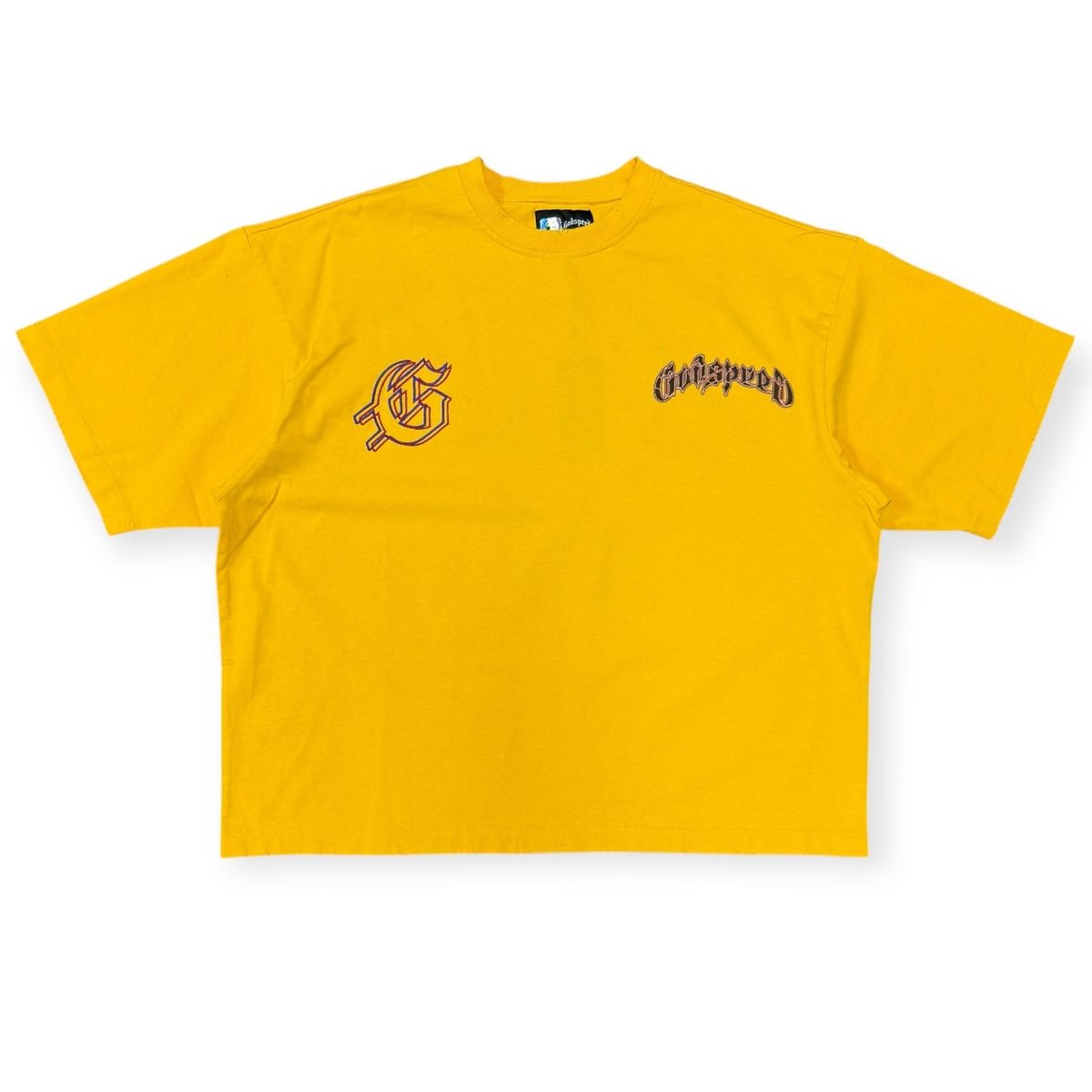 Godspeed GSPD Run Club Tee in yellow – view 2 of 2