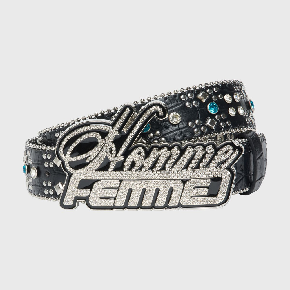 Homme + Femme Signature Exotic Belt (Gator) in black – view 1 of 2