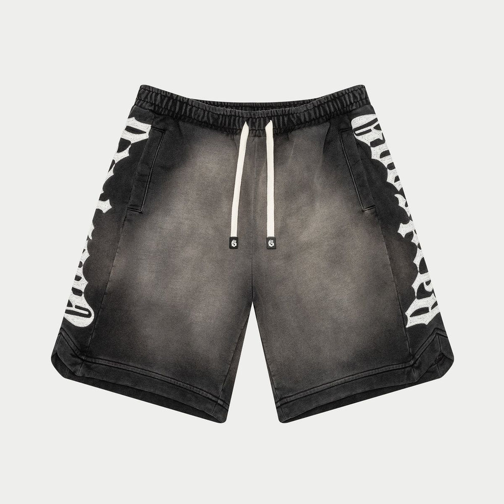 Godspeed CourtSide Shorts in black sun-fade – view 1 of 3