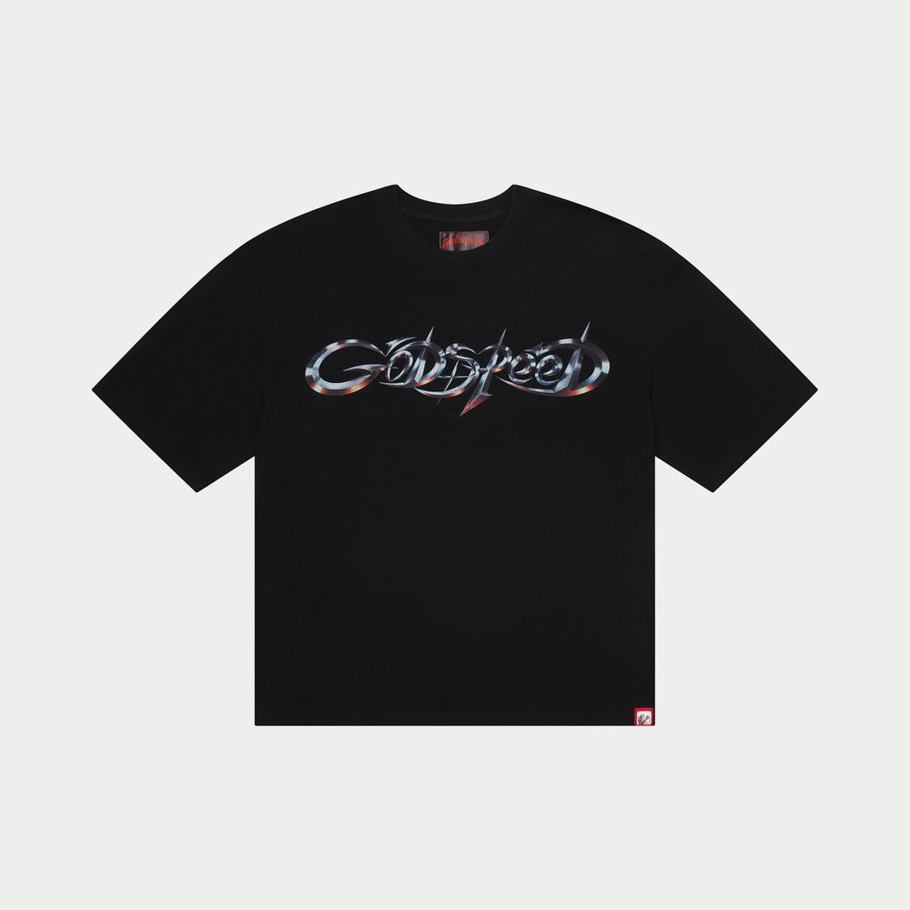 Godspeed New Age Logo T-Shirt in black – view 1 of 2