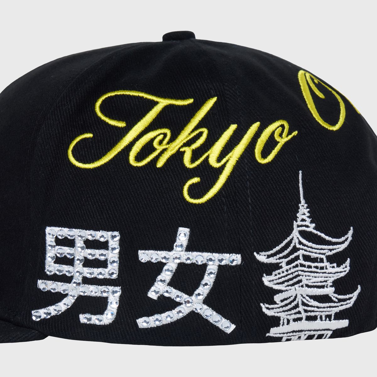 Japan Gemstones Hat - Black