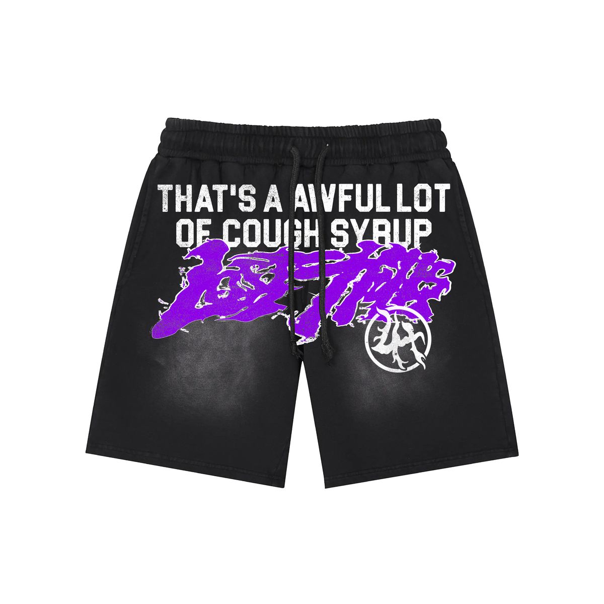 LHALOCS 001 BLACK SHORTS
