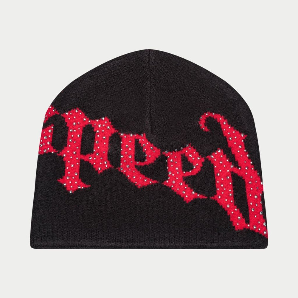 OG Logo Studded Beanie - Black/Red