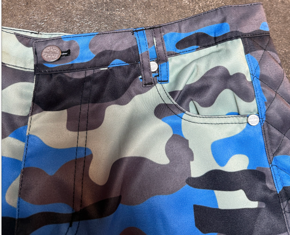 Homme + Femme Phantom Cargo Shorts in blue camo – view 4 of 4