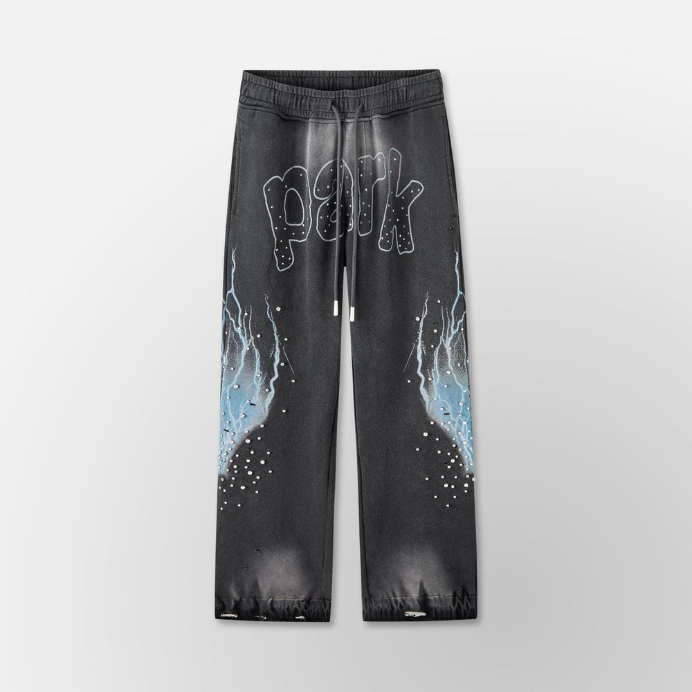 HYDE PARK Grayskull- Throw Back- Wide Leg Jogger- Black – view 1 of 2
