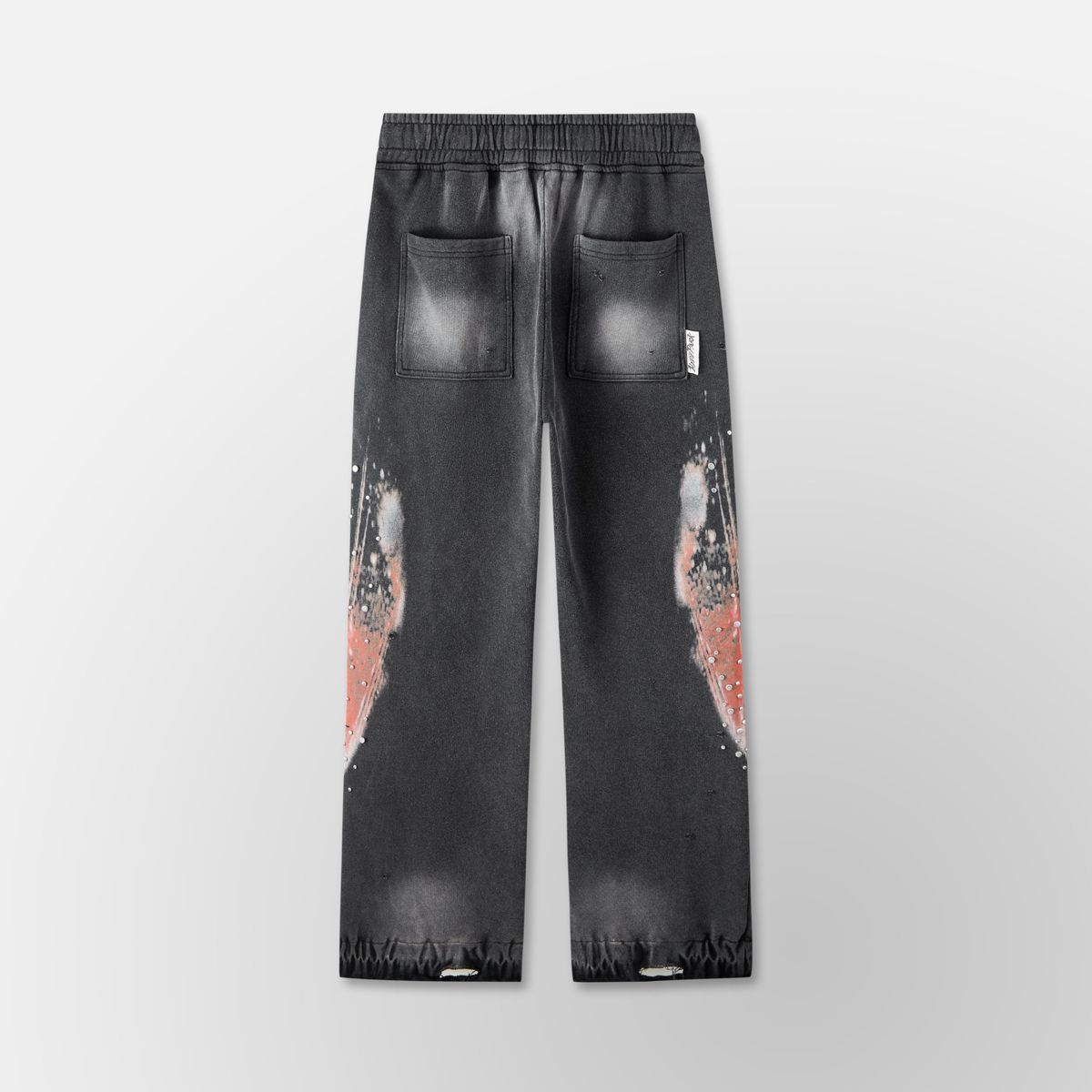 Divine Awakening- Throw Back- Wide Leg Jogger- Black