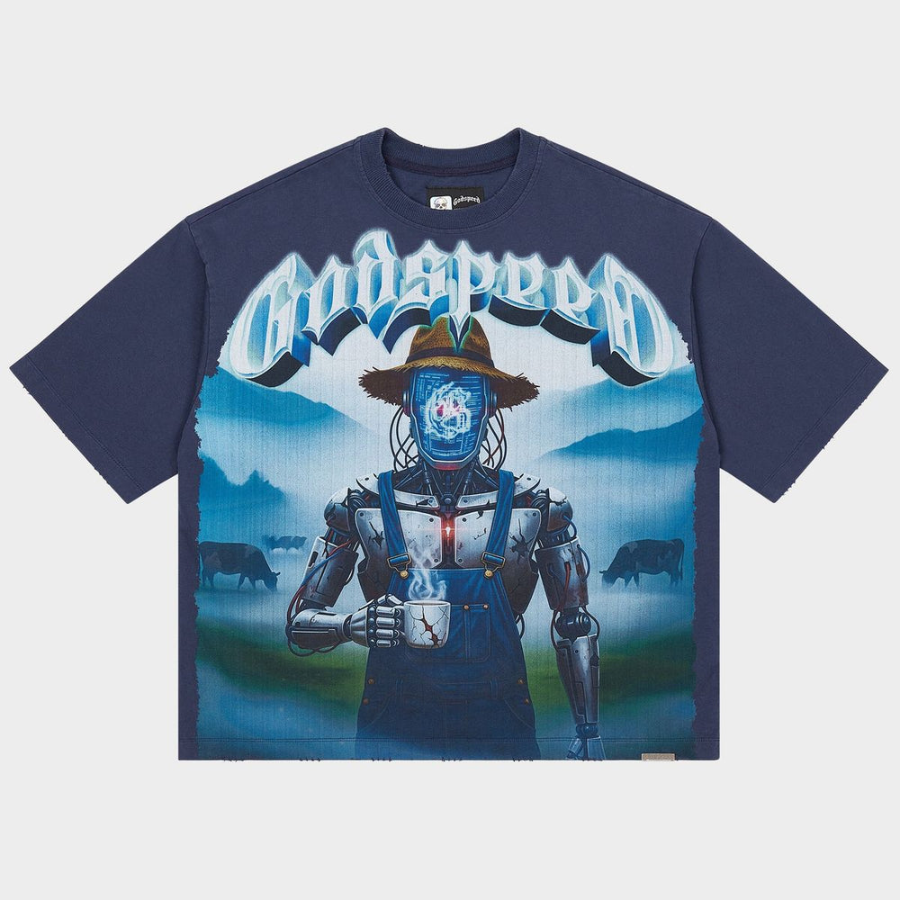 Godspeed Aura Farm T-shirt (Navy) – view 1 of 3