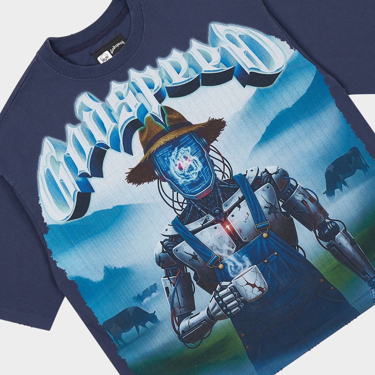 Godspeed Aura Farm T-shirt (Navy) – view 2 of 3