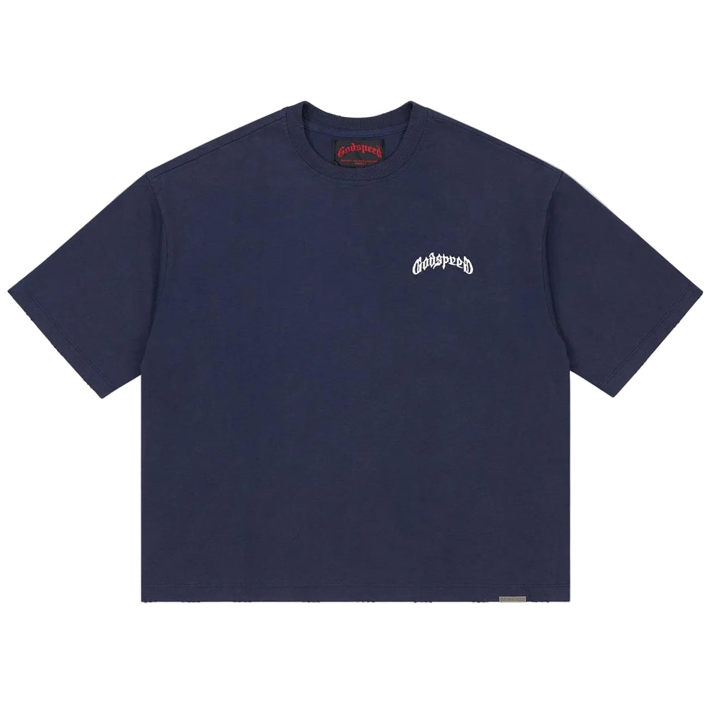 Godspeed VITAL Tee in navy – view 1 of 2