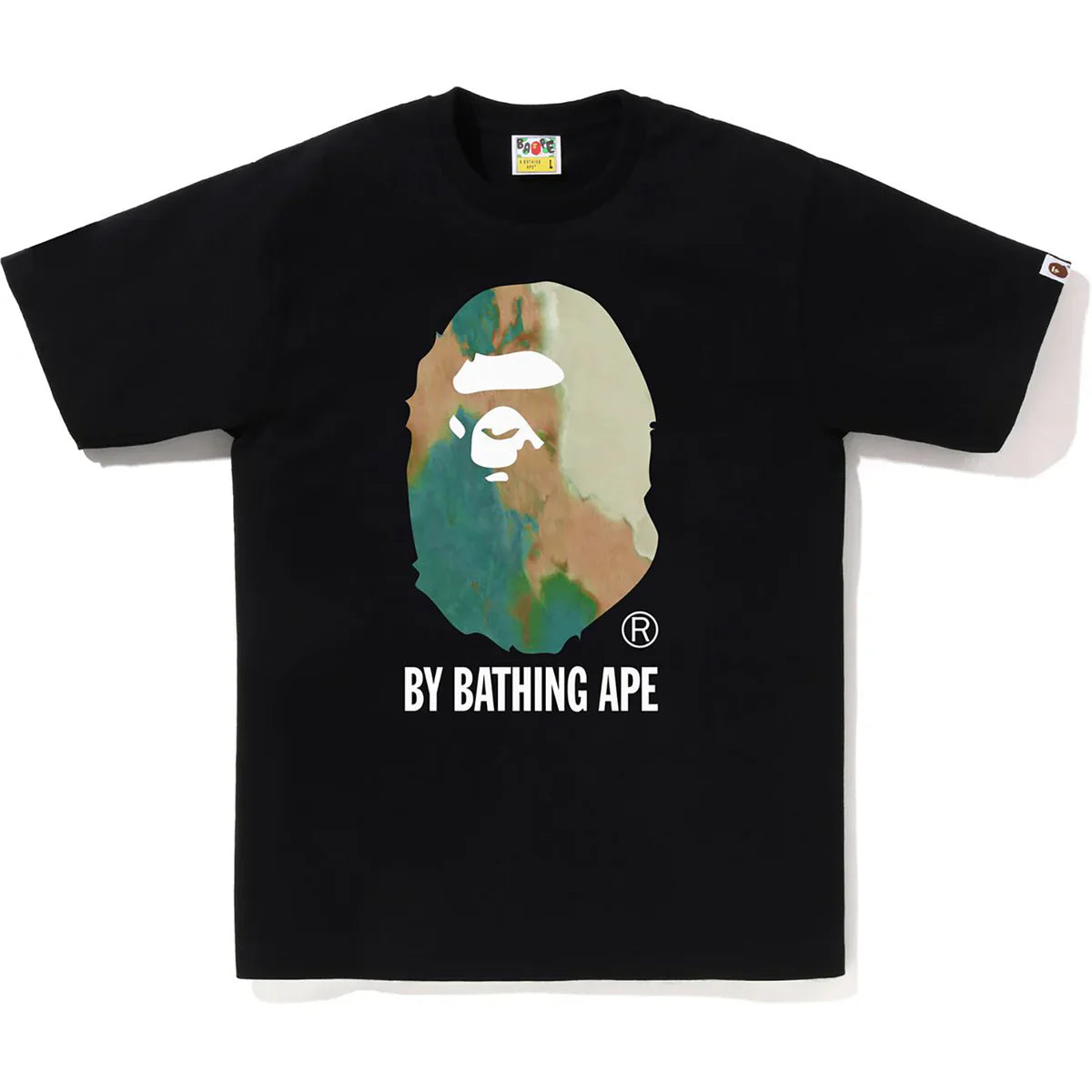 TIE DYE BY BATHING APE TEE - BLACK
