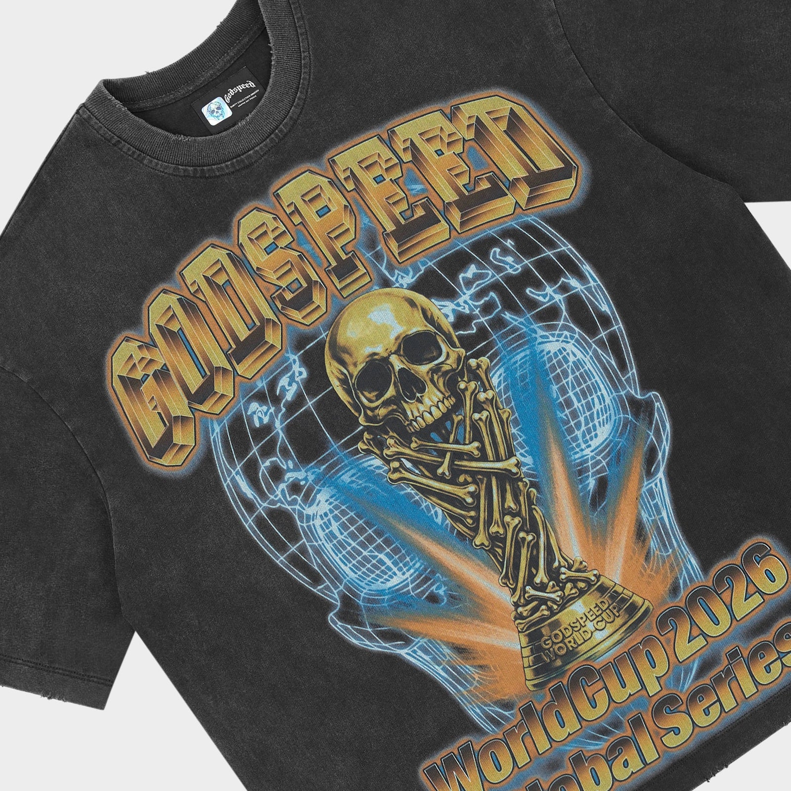 Godspeed '26 GSWC Trophy T-shirt in Black, detail