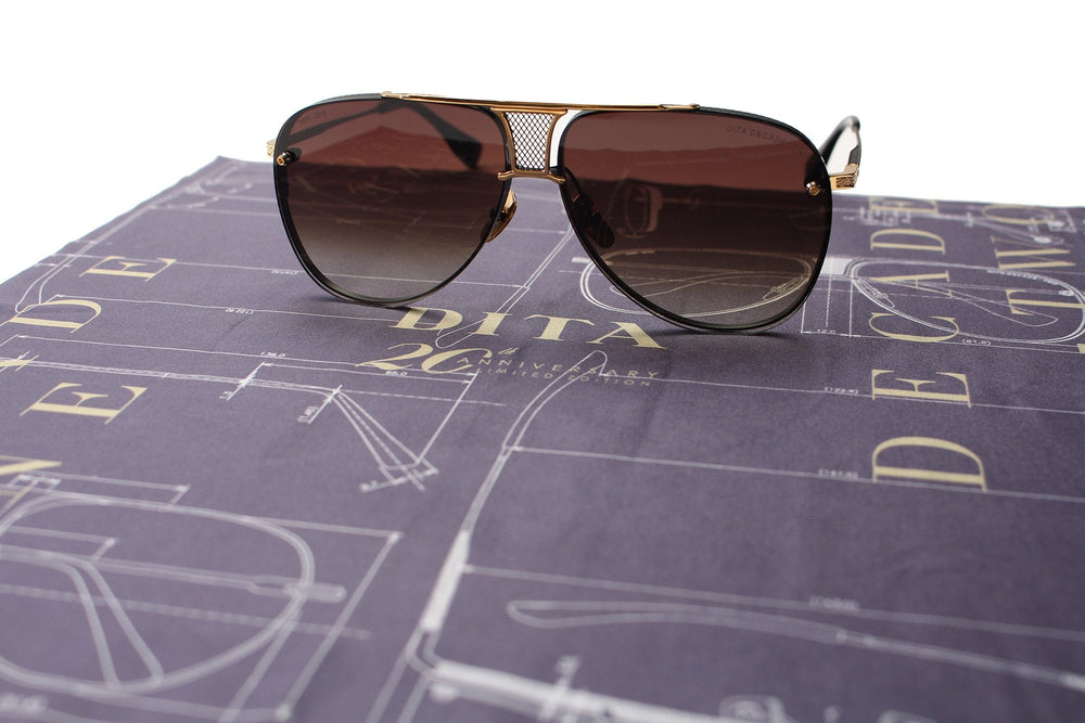 DITA Decade-Two Aviator Sunglasses in black and gold – view 8 of 8