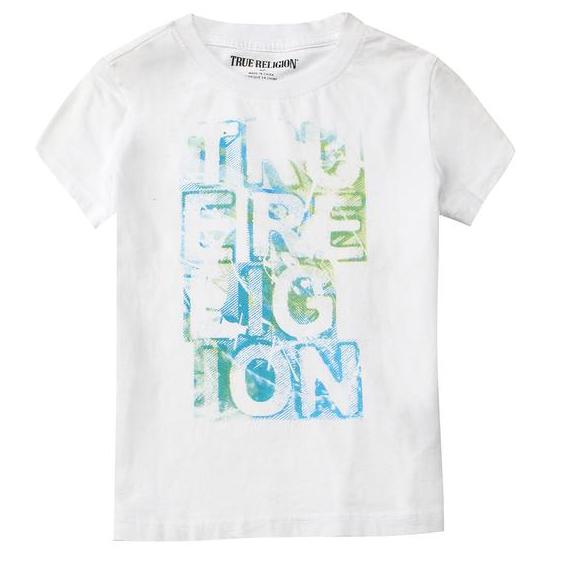 True Religion Kids TR Logo Tee in white – view 1 of 2