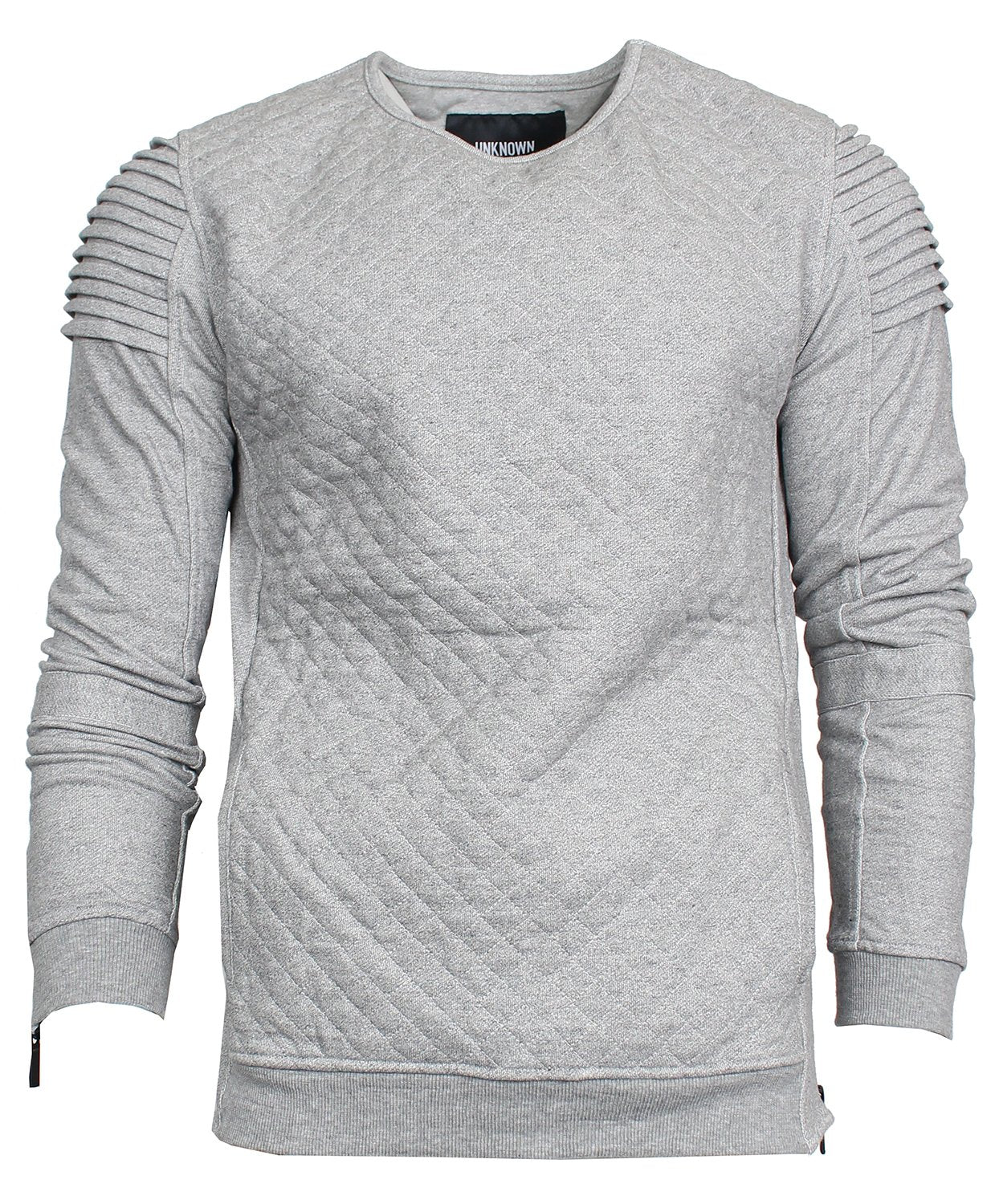 Unknown Quilted Crewneck in grey – view 1 of 2