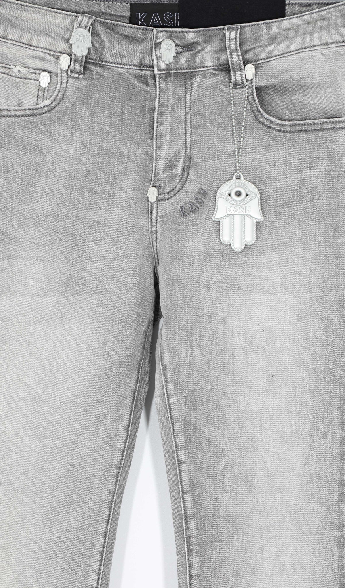 KASH Hamsa-27-S Straight Denim - Grey