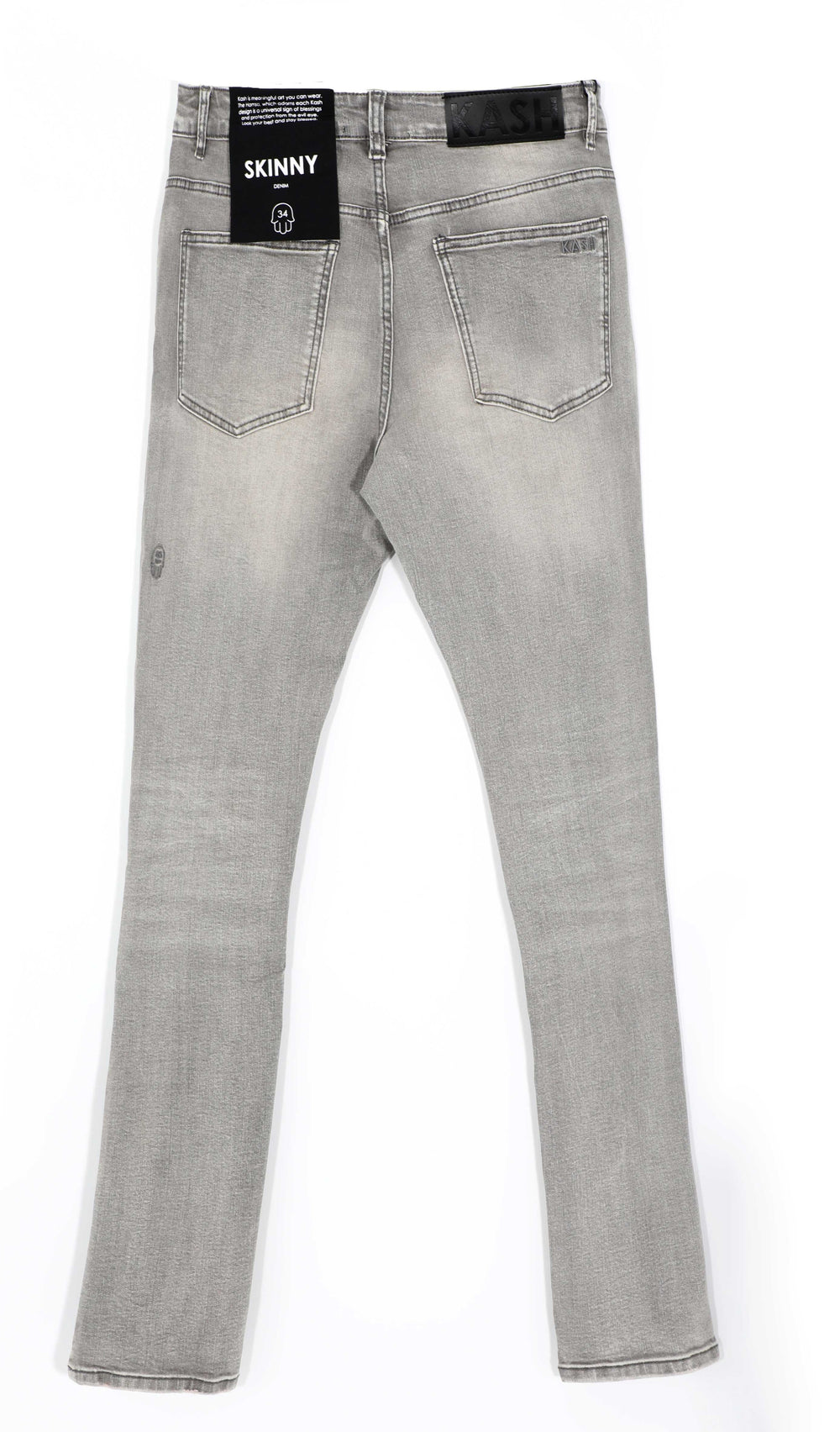 Kash Hamsa-27 skinny fit jeans in grey – view 2 of 10