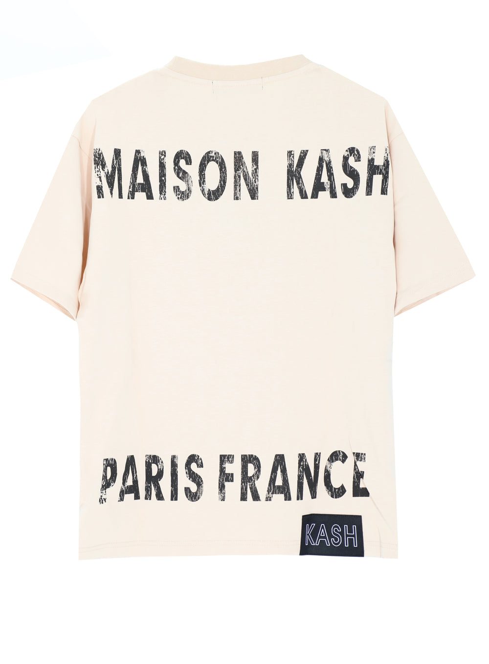 Maison Kash Tee in beige, short-sleeve crewneck tee – view 2 of 5