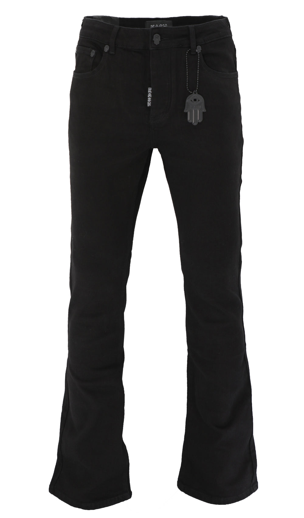 Kash Men's Classic Stacked Jeans – Black – view 1 of 9