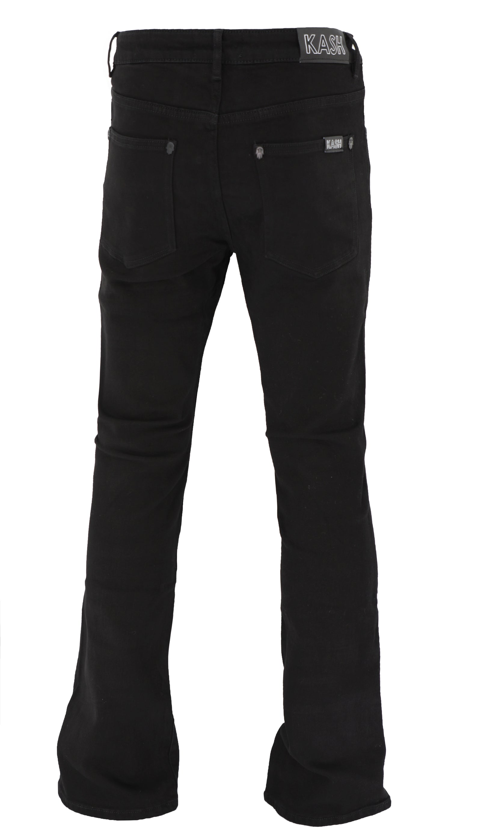 Kash Men's Classic Stacked Jeans – Black – view 2 of 9
