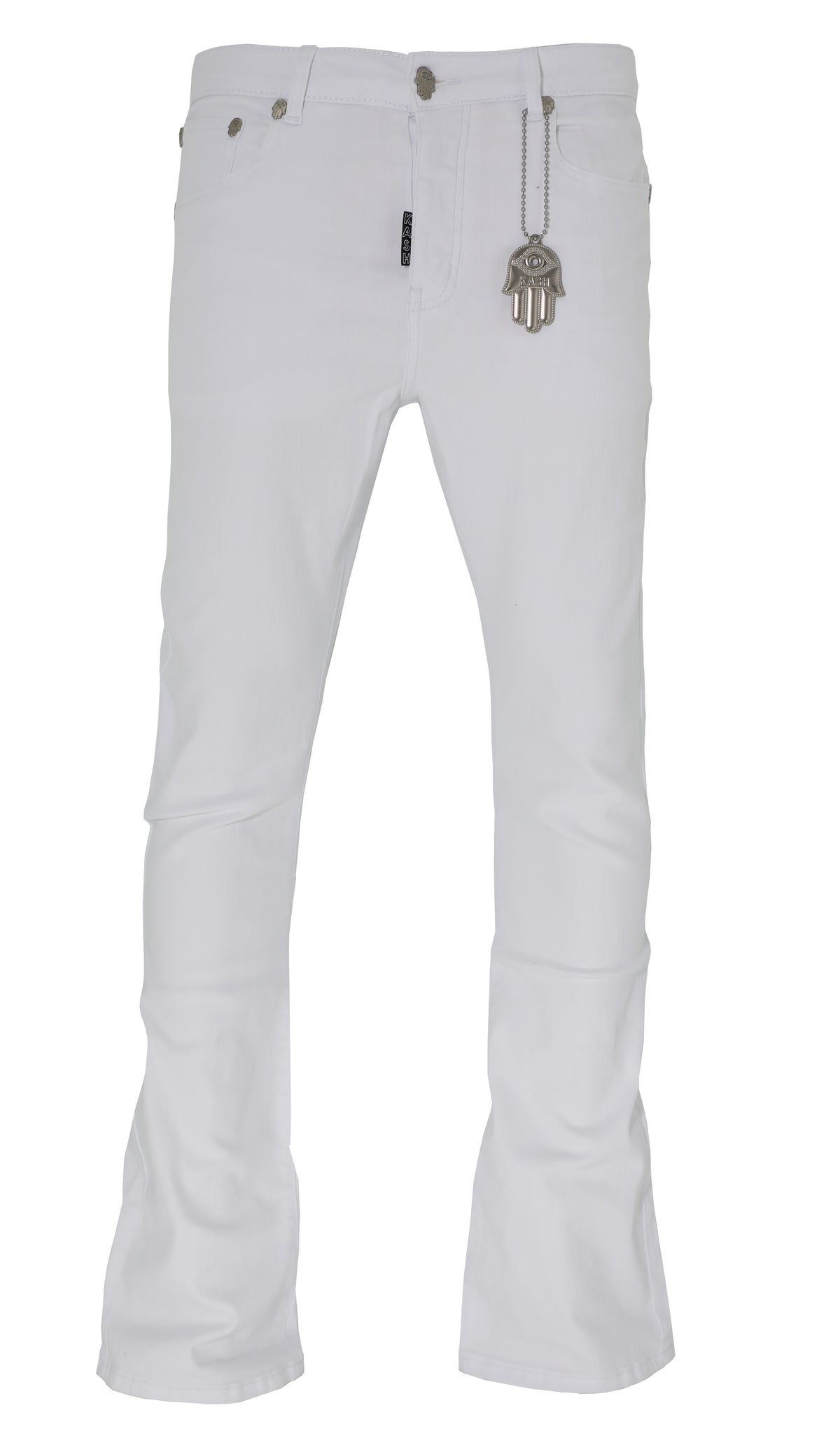 KASH STACKED DENIM - WHITE