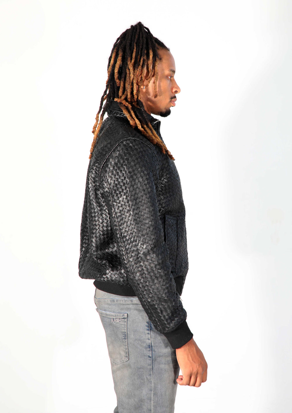 Kash Hamsa-24-S stacked fit jeans in deep grey – view 12 of 14