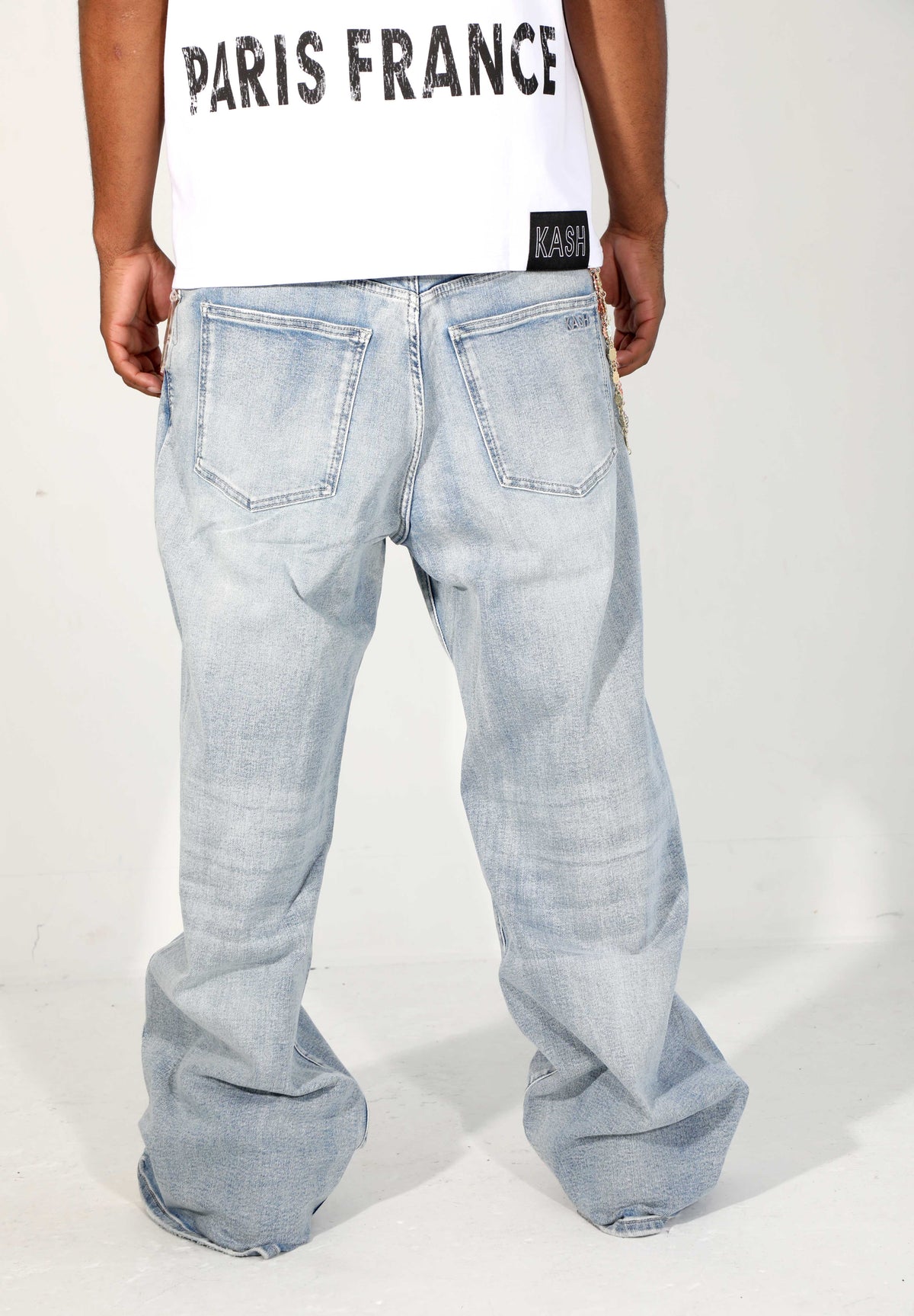 KASH Hamsa-28-B BAGGY Denim - Light Blue