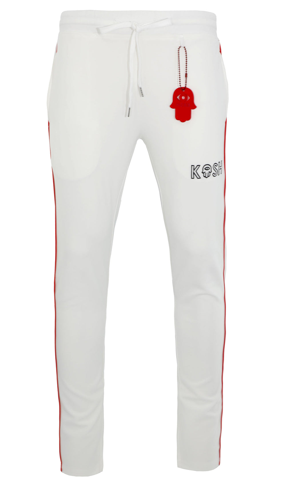 Kash Pipe Track Pants in white – view 1 of 5