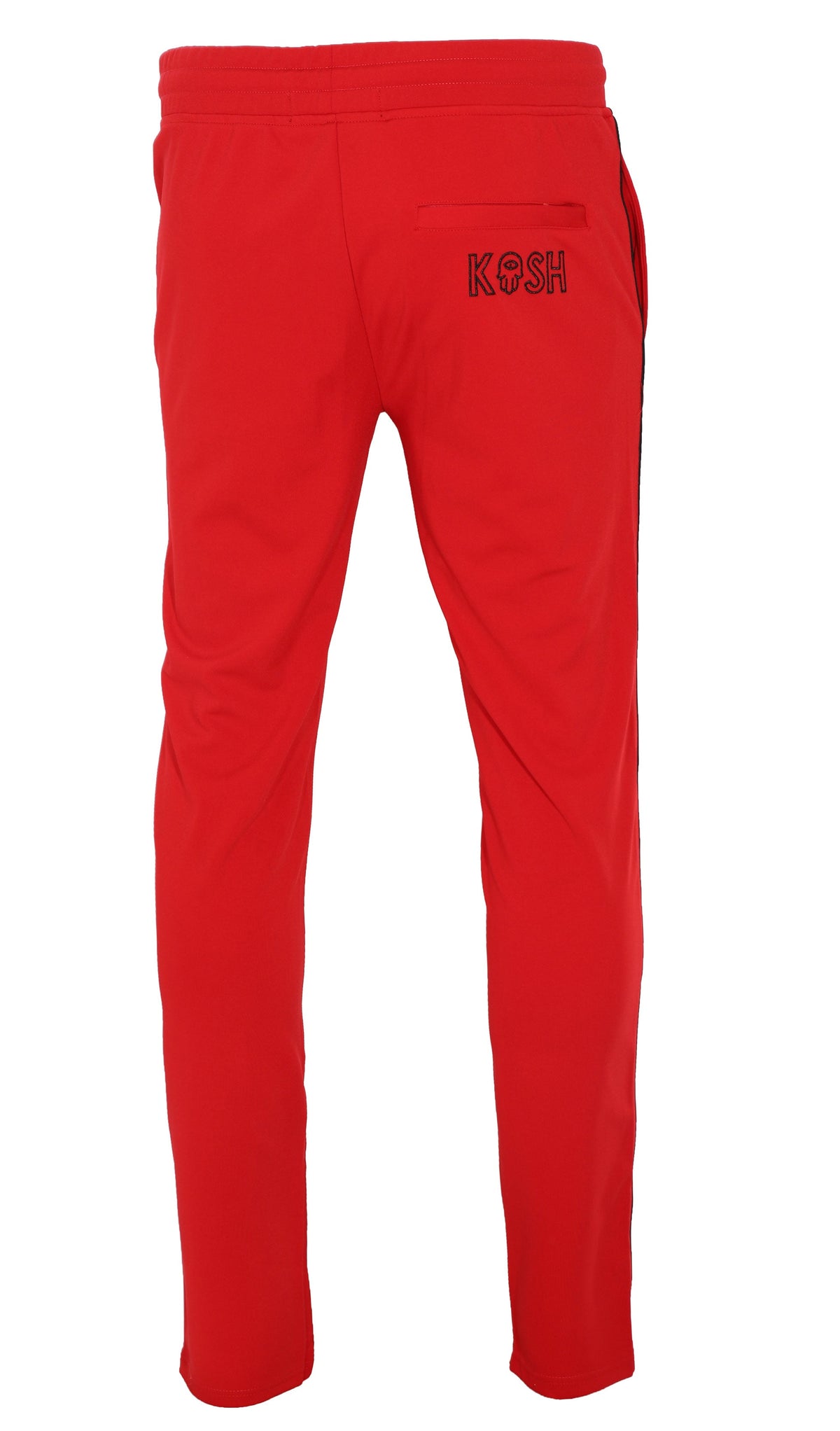 KASH PIPE TRACK PANTS - RED