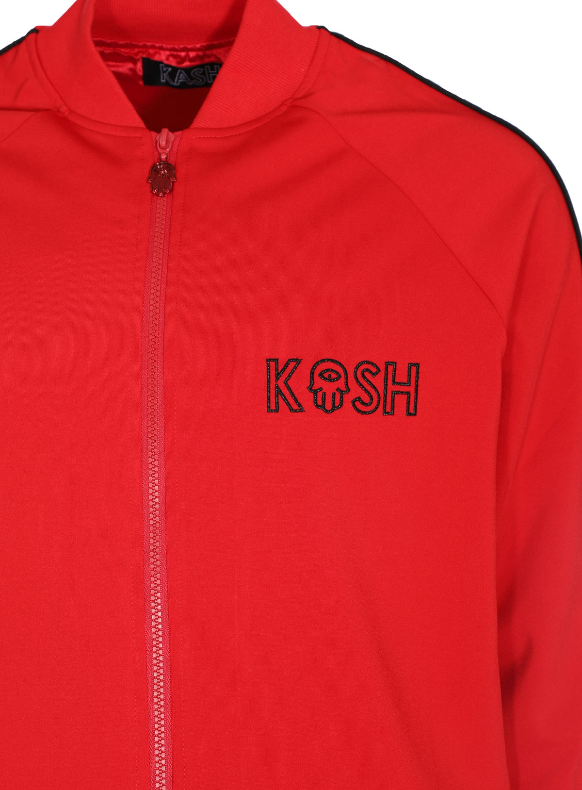 KASH PIPE TRACK JACKET - RED