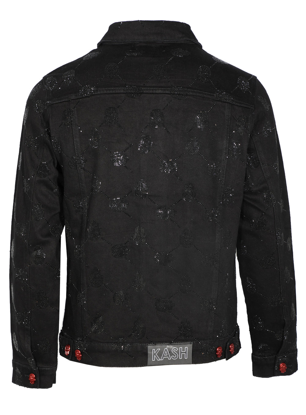 Kash Diamond Collection Argyle Stoned Jacket in black – view 2 of 11