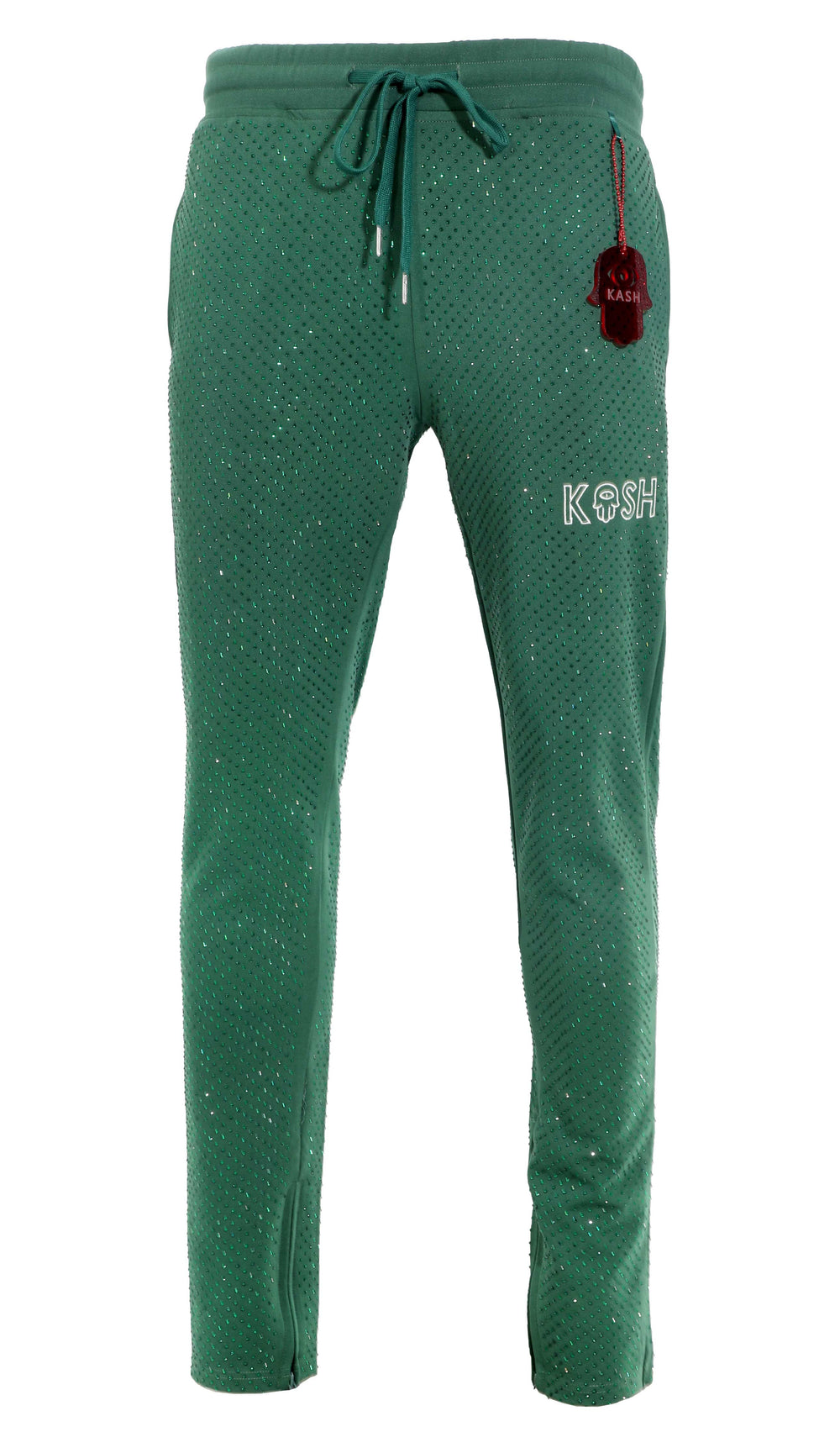 Kash All Over Diamond Track Pants in green – view 1 of 5
