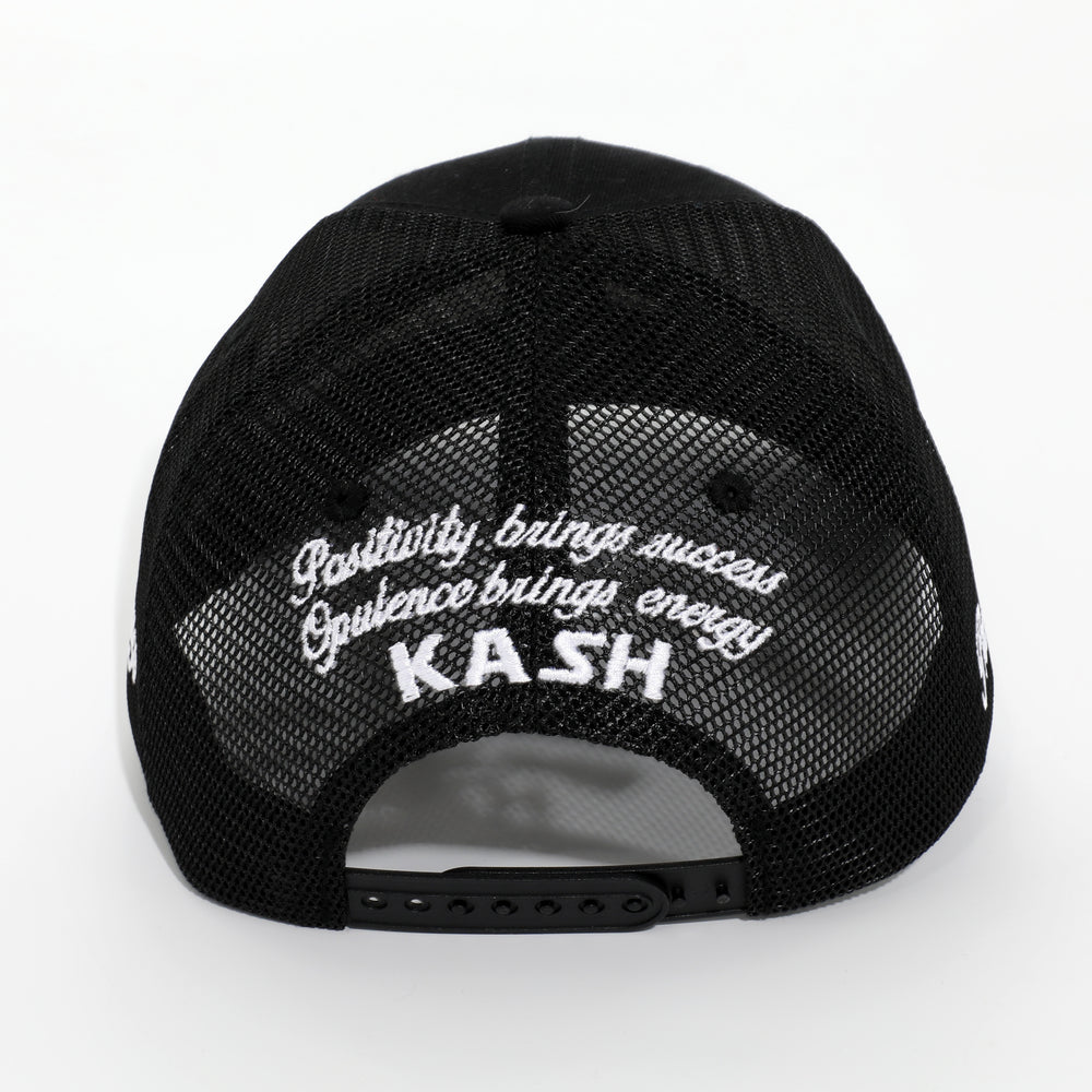 Kash Snapback With Chenille Hamsa in black – view 3 of 3