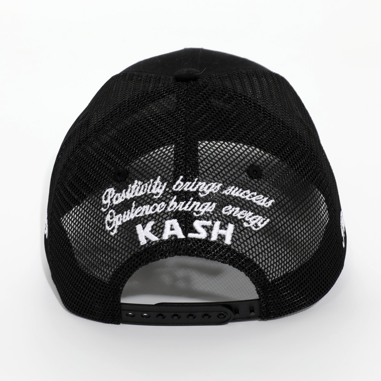 Kash Snapback With Chenille Hamsa in black – view 3 of 3