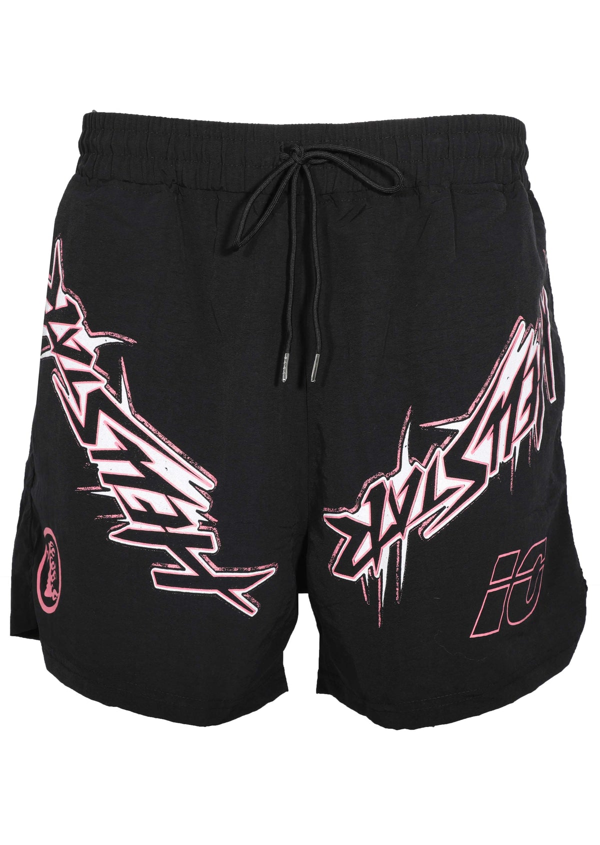 Hellstar Waxed Athletic Shorts in black – view 1 of 5