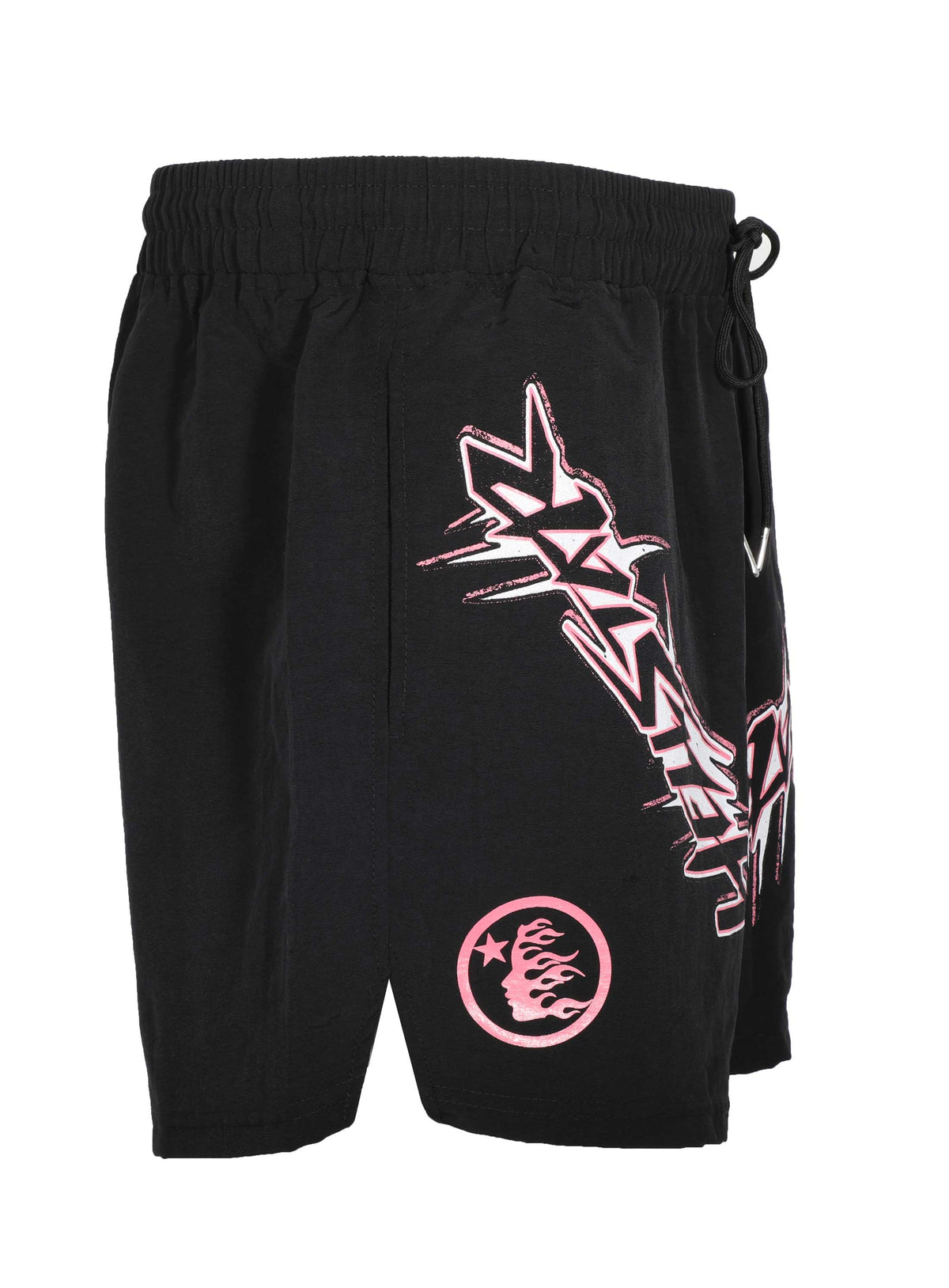 Waxed Athletic Shorts - Black